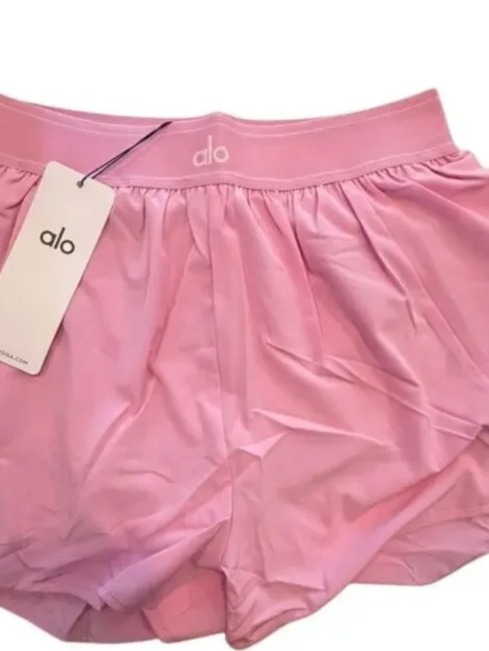 NWT Alo Yoga Match Point Short - Candy Heart Pink S - Picture 3 of 4